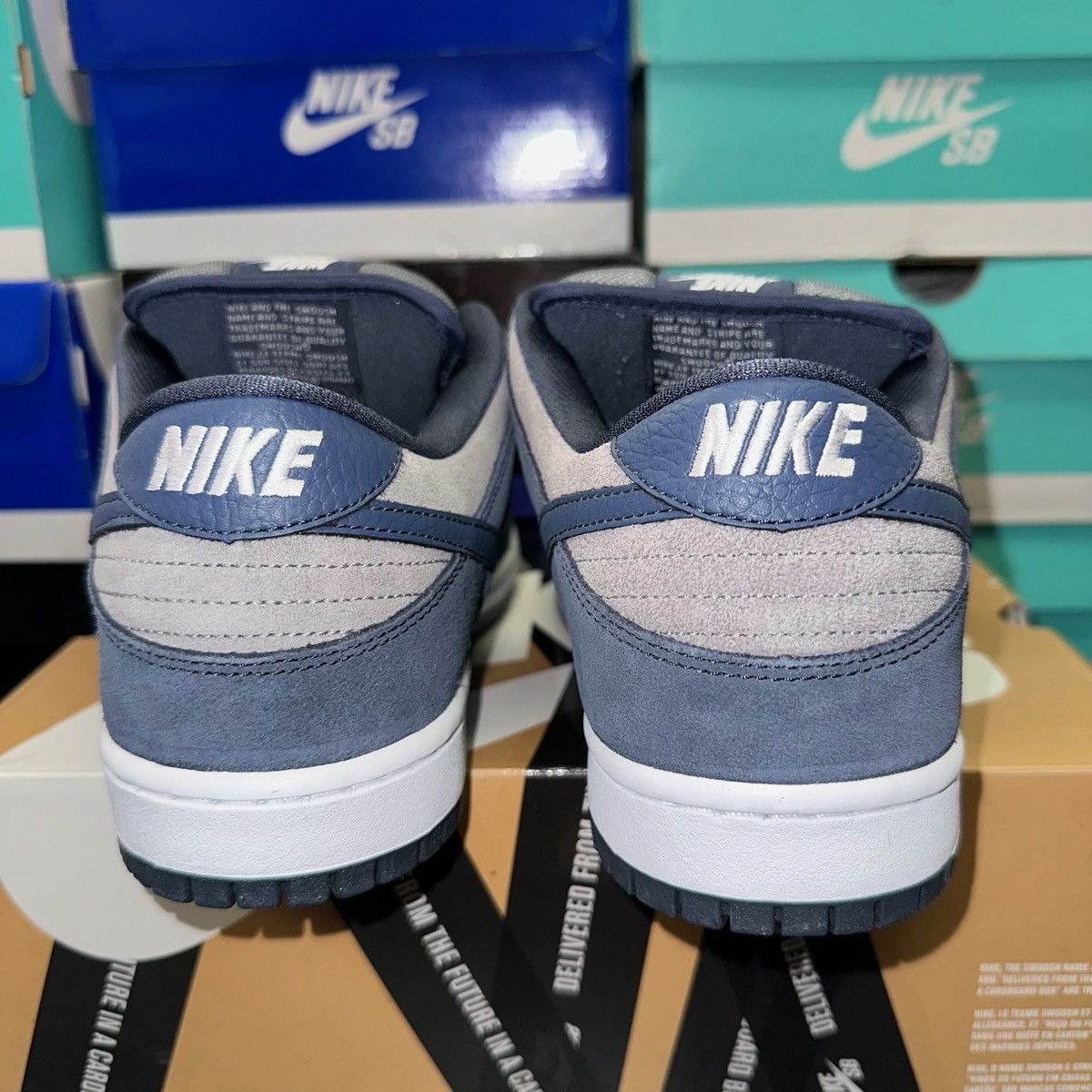 Nike Size 10.5 - Nike SB Dunk Low Pro Thunder Blue Cool Grey 2012 Size US 10.5 / EU 43-44 - 3 Thumbnail