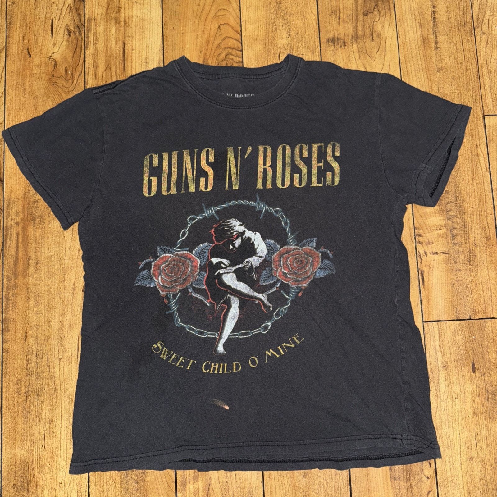 Band Tees × Guns N' Roses × Vintage Guns N’ Rose Sweet Child O’ Mine T-Shirt Black L 20x24 Size US L / EU 52-54 / 3 - 1 Thumbnail