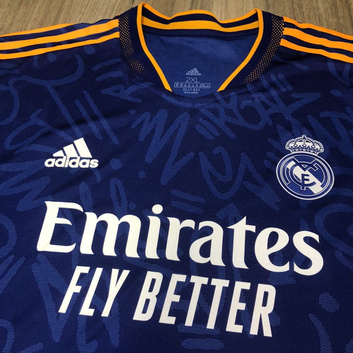 Adidas Real Madrid 22/23 player issue Longsleeves away shirt Size US XXL / EU 58 / 5 - 4 Thumbnail
