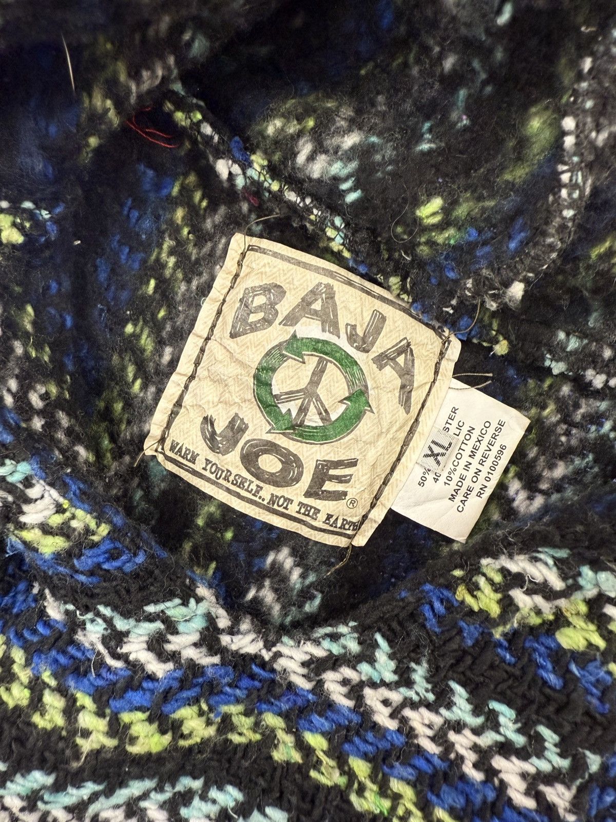 Baja Joe × Vintage Vtg Baja Joe Woven Hoodie Size US XL / EU 56 / 4 - 2 Thumbnail
