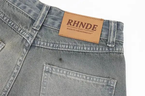 VIBE Distressed washed straight leg loose casual denim shorts Size US 32 / EU 48 - 6 Thumbnail