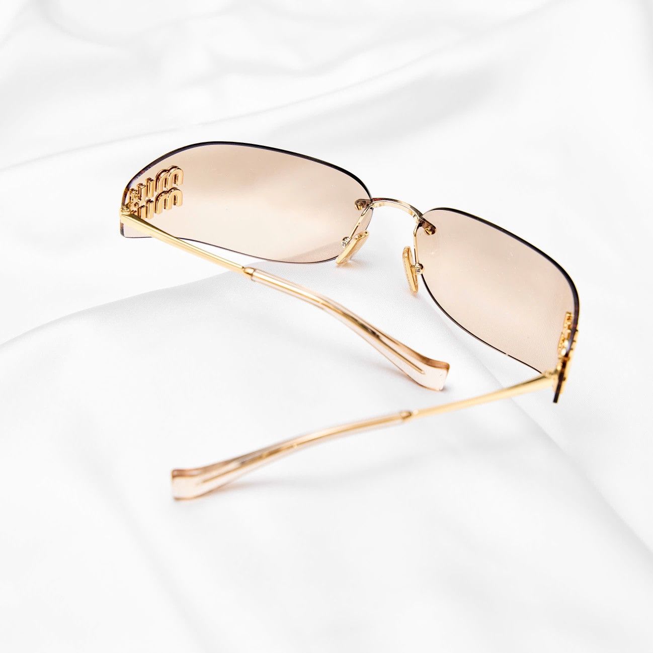 Miu Miu MIU MIU 0MU A51S 5AK20P SUNGLASSES Size ONE SIZE - 7 Thumbnail