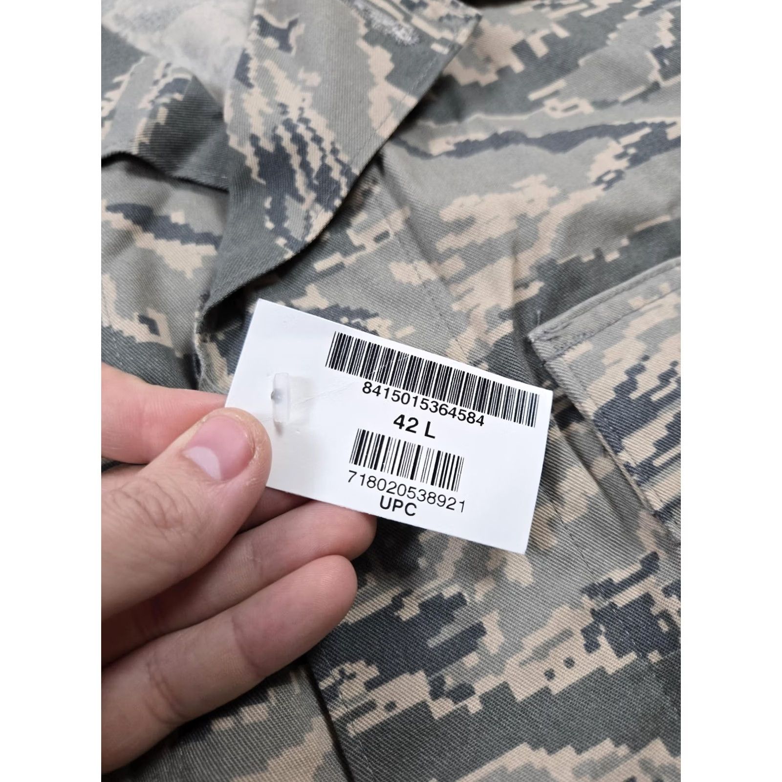 Vintage US Air Force ABU Camouflage Jacket Mens 42L Digital Tiger Stripe Coat Uniform Size US XS / EU 42 / 0 - 3 Thumbnail