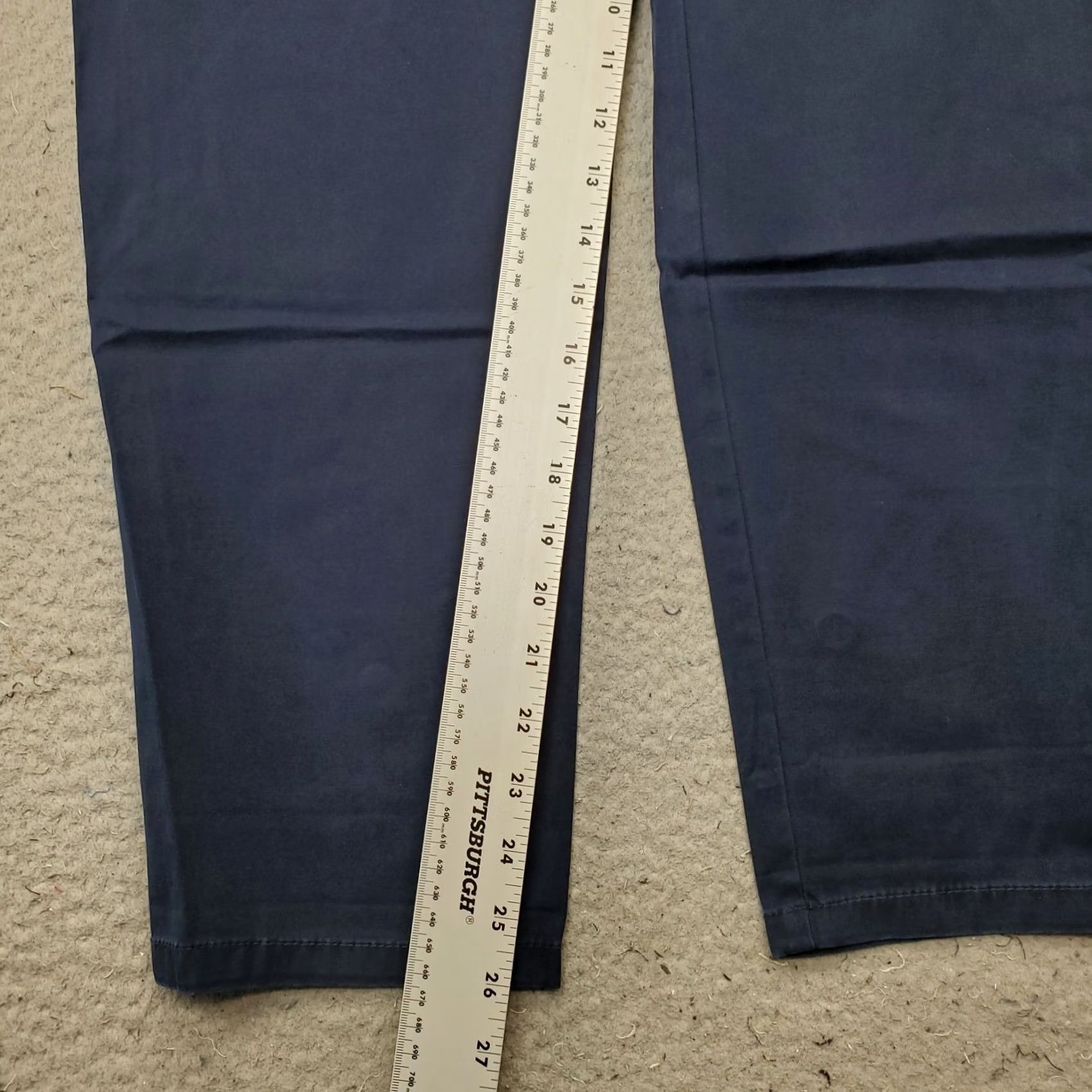 Talbots Talbots The Weekender Pants Womens 14P Navy Stretch Flat Front Straight Leg Size 36" / US 14 / IT 50 - 4 Thumbnail