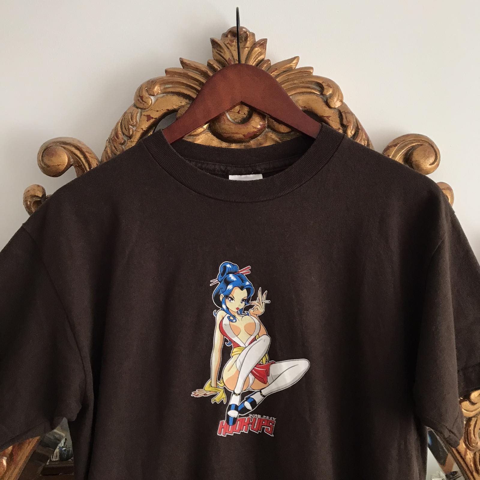 Anime Rare Vintage Hook-Ups Skate Tee anime USA Sz M Size US M / EU 48-50 / 2 - 2 Thumbnail