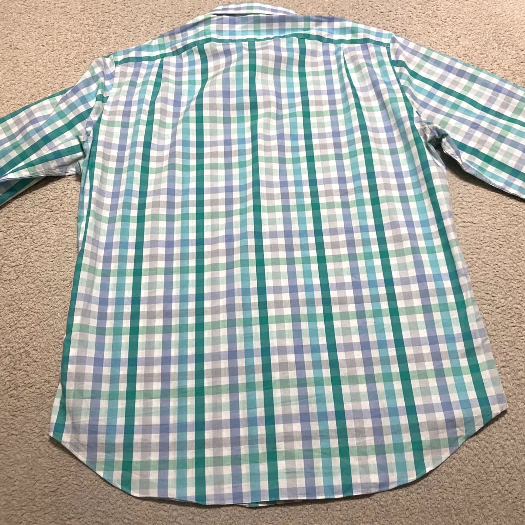 J.Crew J.CREW Mens XL Shirt Multicolor Plaid L/S Button-Front Slim Performance Size US XL / EU 56 / 4 - 2 Thumbnail
