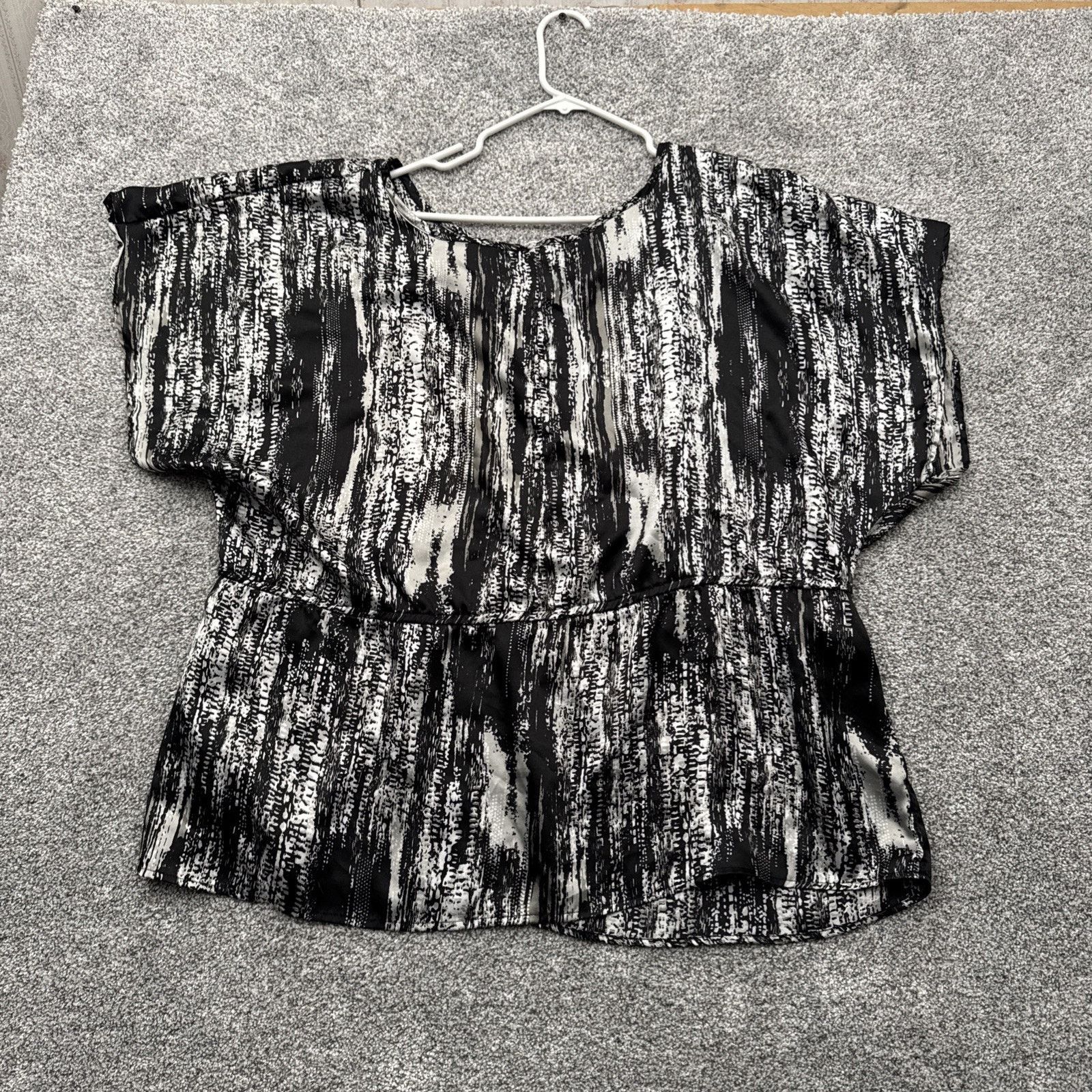 Other Vintage Y2K Peplum Top Womens 2X Plus Boho Abstract Grunge Size XXL / US 16-18 / IT 52-54 - 5 Thumbnail