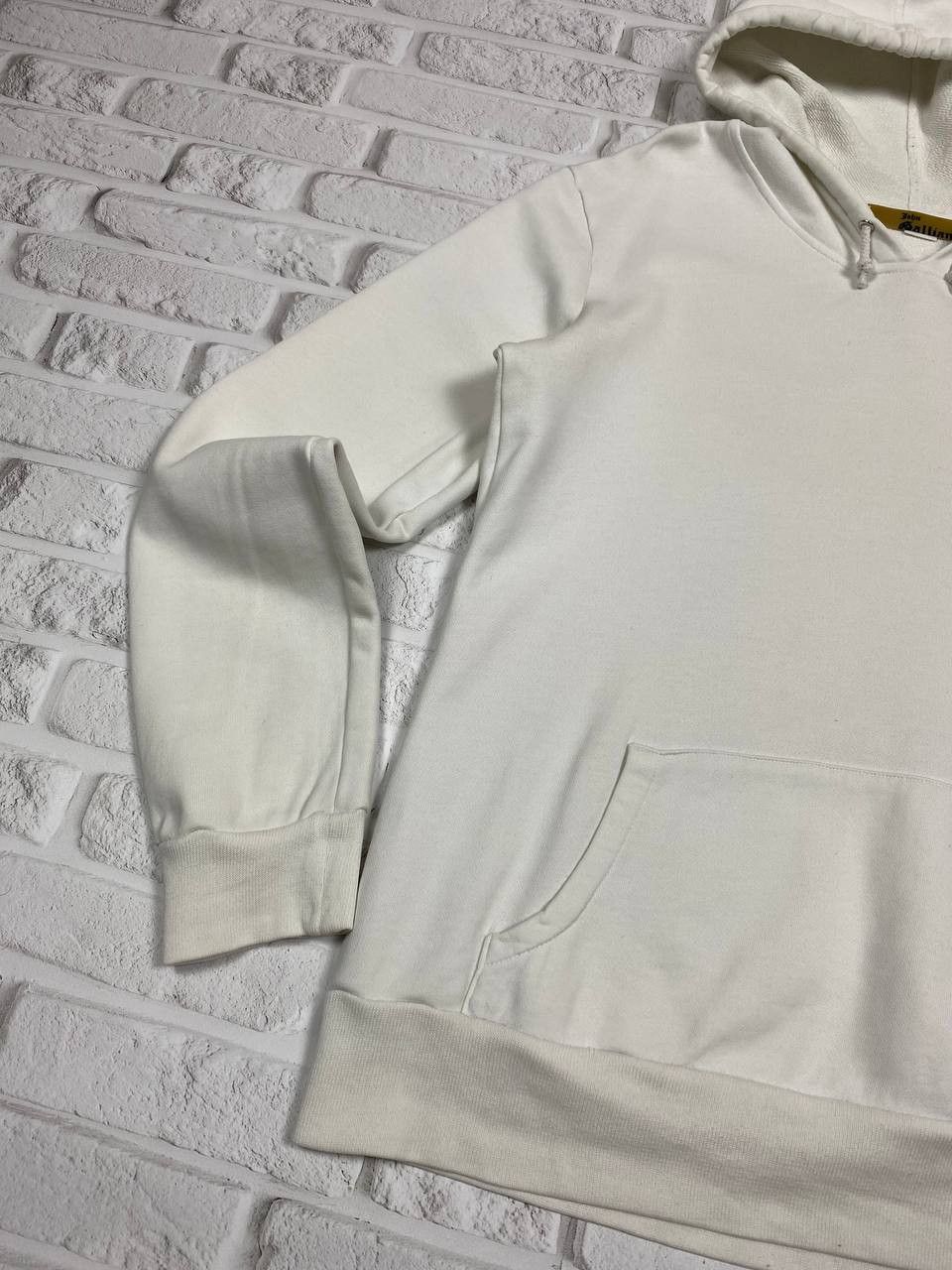 John Galliano Rare John Galliano White Graphic Print Hoodie Made in Italy Size US M / EU 48-50 / 2 - 5 Thumbnail