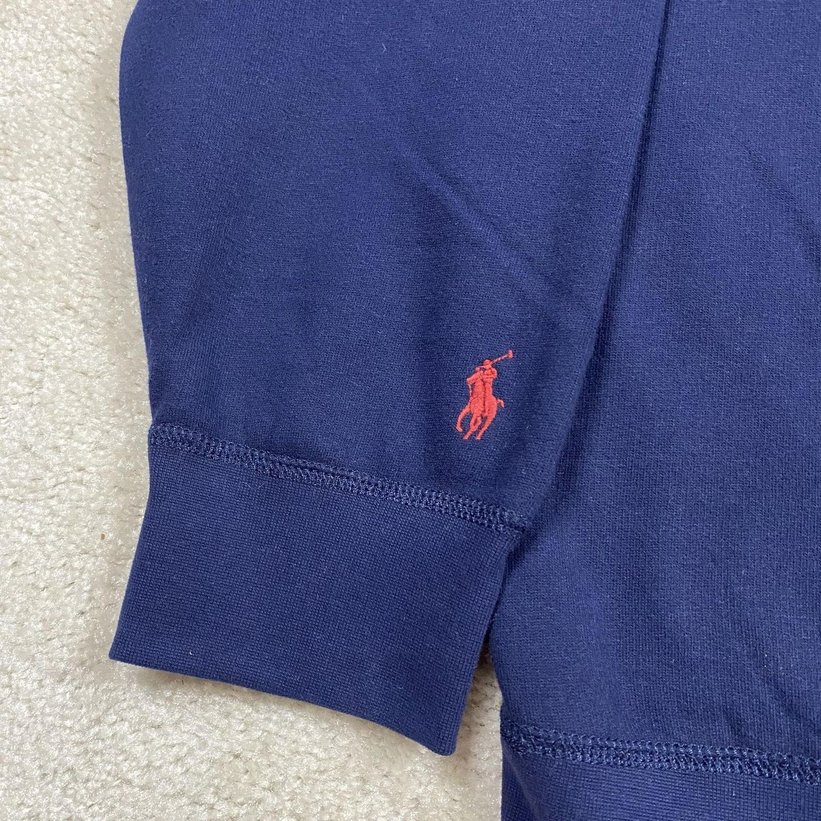 Polo Ralph Lauren Polo Ralph Lauren Hoodie 2XL Blue Pullover Spellout Logo Size US XXL / EU 58 / 5 - 5 Thumbnail