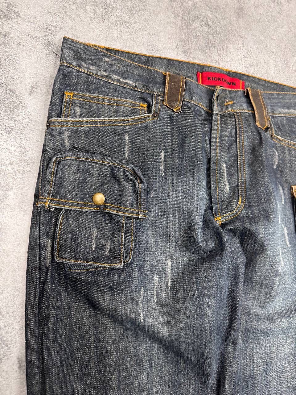 Other Kickdown Avant Garde Multipocket Pocket Men's Jeans Navy Size US 34 / EU 50 - 5 Thumbnail