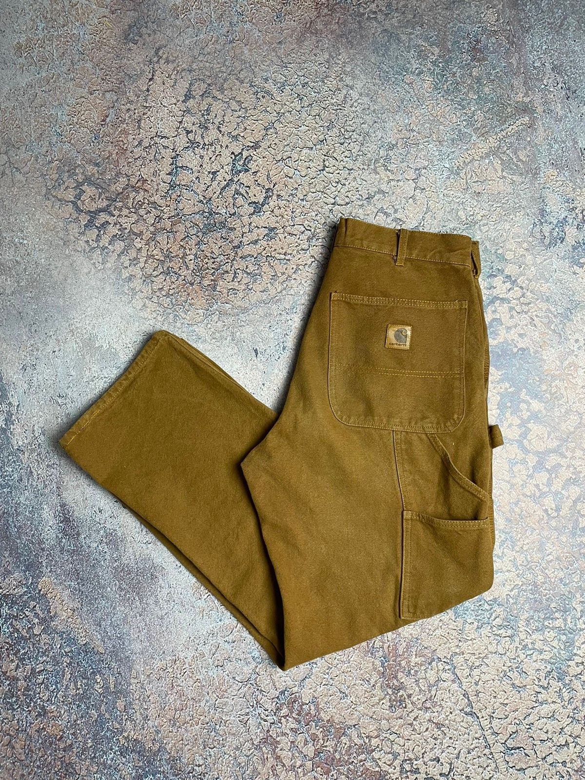 Pre-owned Archival Clothing X Avant Garde Y2k Vintage Carhartt Pants Brown Workwear 30x30 Denim