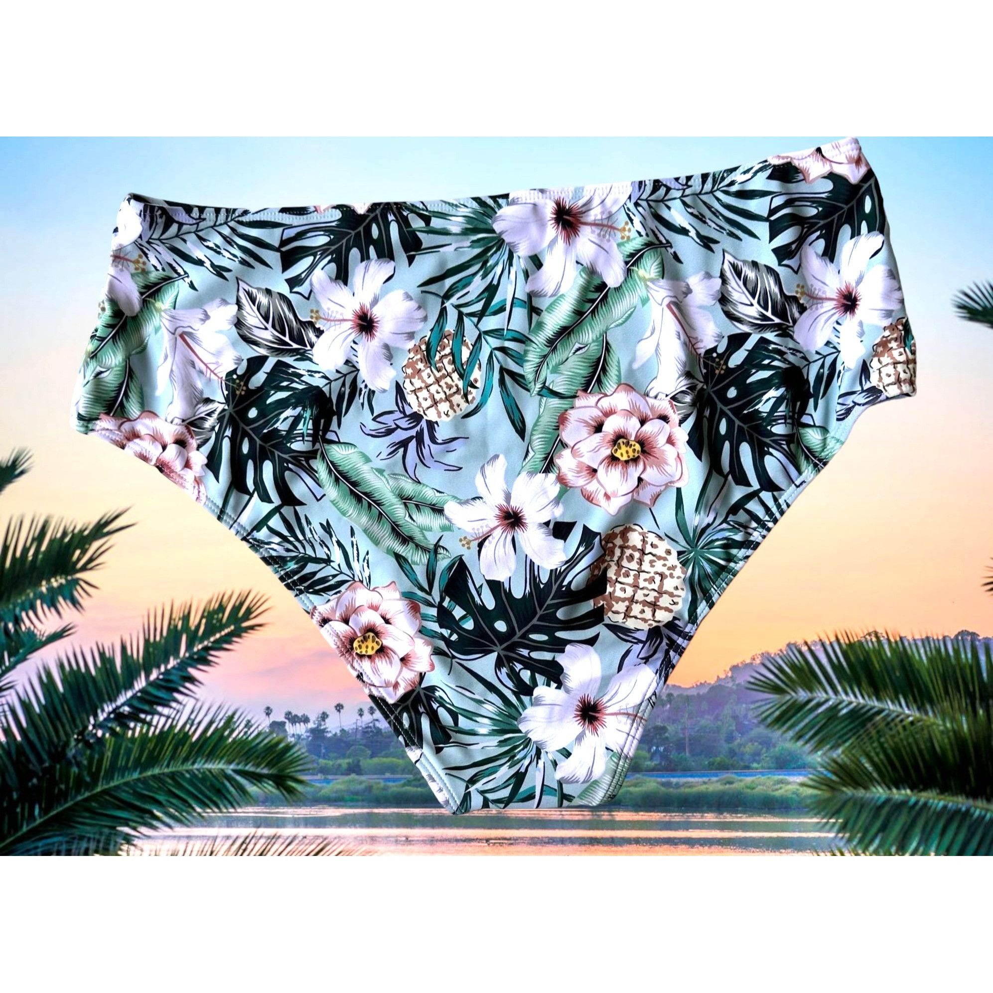 Other Bikini Bottoms 3XL New Full Coverage Wide High Legs Stretch Size 34" / US 12 / IT 48 - 9 Thumbnail
