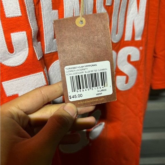 Mitchell & Ness NWT MITCHELL & NESS CLEMSON UNIVERSITY NCAA LEGENDARY SLUB O Size US XL / EU 56 / 4 - 5 Thumbnail