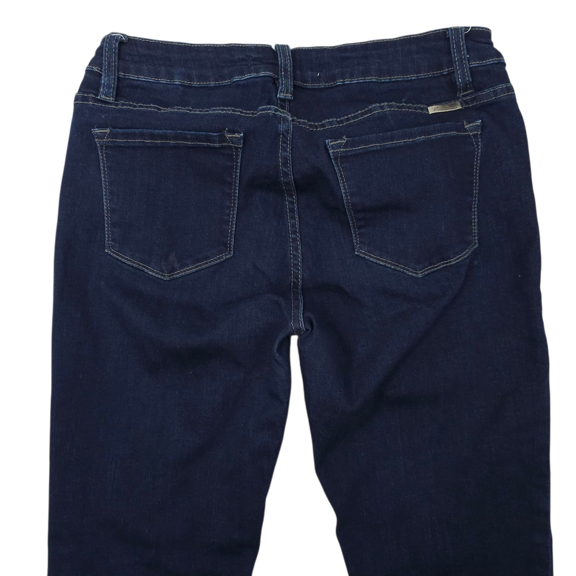 Kancan USA KanCan Mid Rise Crop Skinny Jeans Womens 9/28 Dark Wash Zipp Size 30" / US 8 / IT 44 - 12 Thumbnail