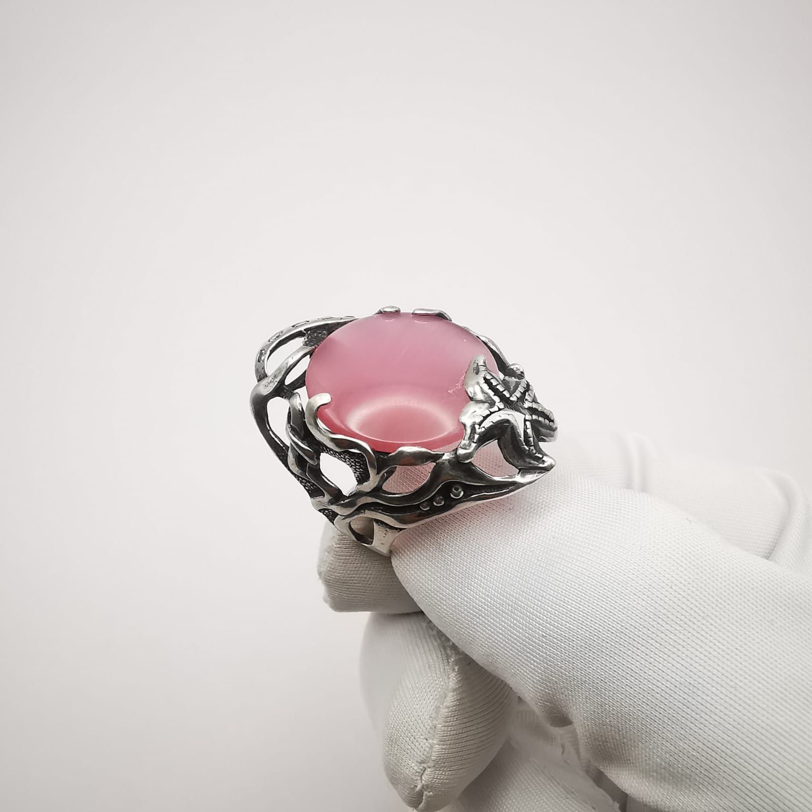 Sterling Silver × Vintage Vintage 925 Sterling Silver Ulexite, Cetrine size 9 Size ONE SIZE - 3 Thumbnail