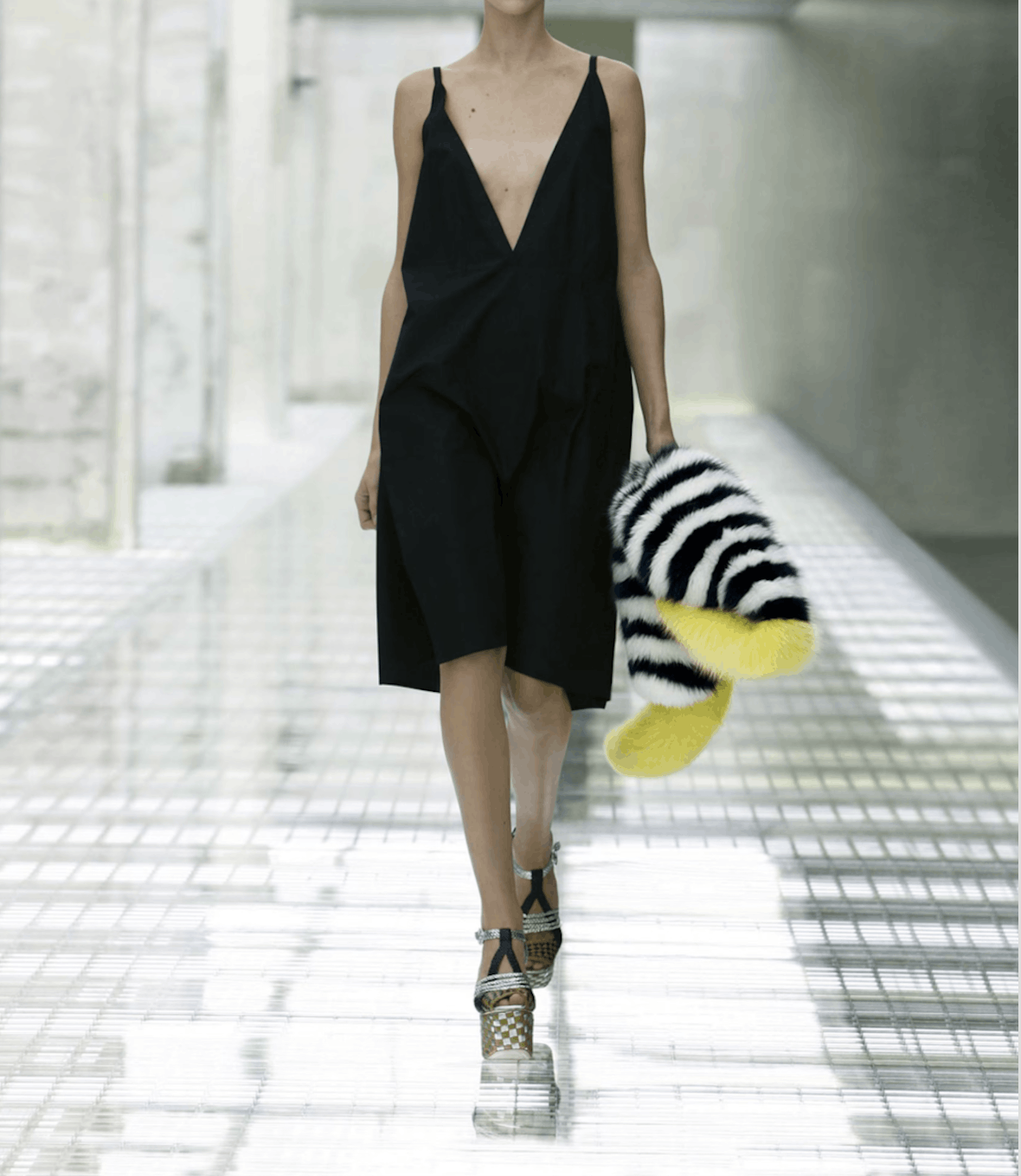 Prada Prada SS 2011 off white cream silk midi dress Size M / US 6-8 / IT 42-44 - 8 Thumbnail