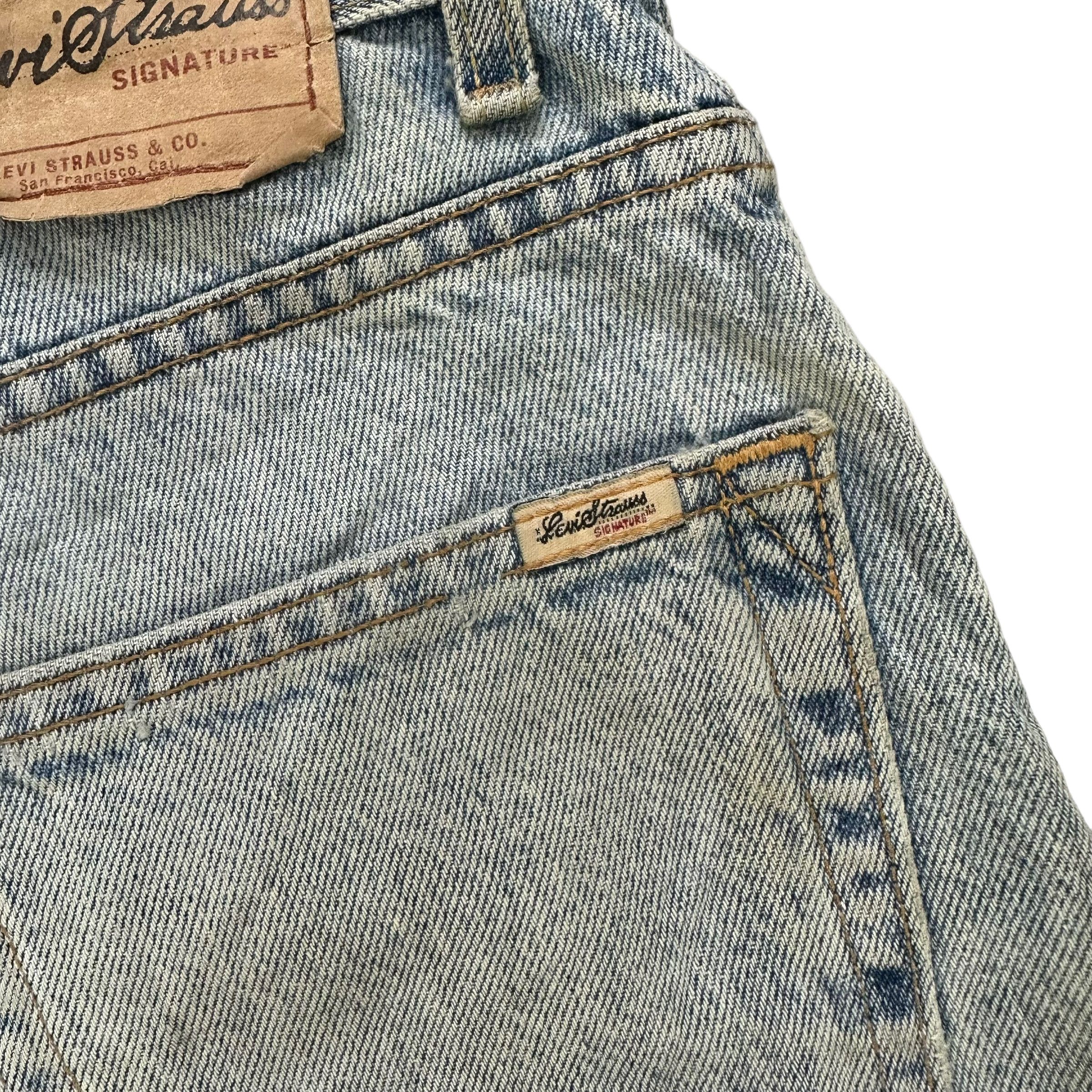 Levi's VINTAGE TRASHED LEVIS STRAUSS SHORT JEANS #8398-007 Size US 35 - 14 Thumbnail
