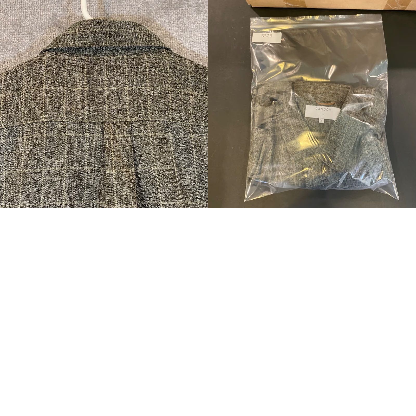 Vintage Candor Official Shirt Mens Size 3 Muted Green Plaid Button-Up Pockets L/S Casual Shirt Size US S / EU 44-46 / 1 - 9 Thumbnail
