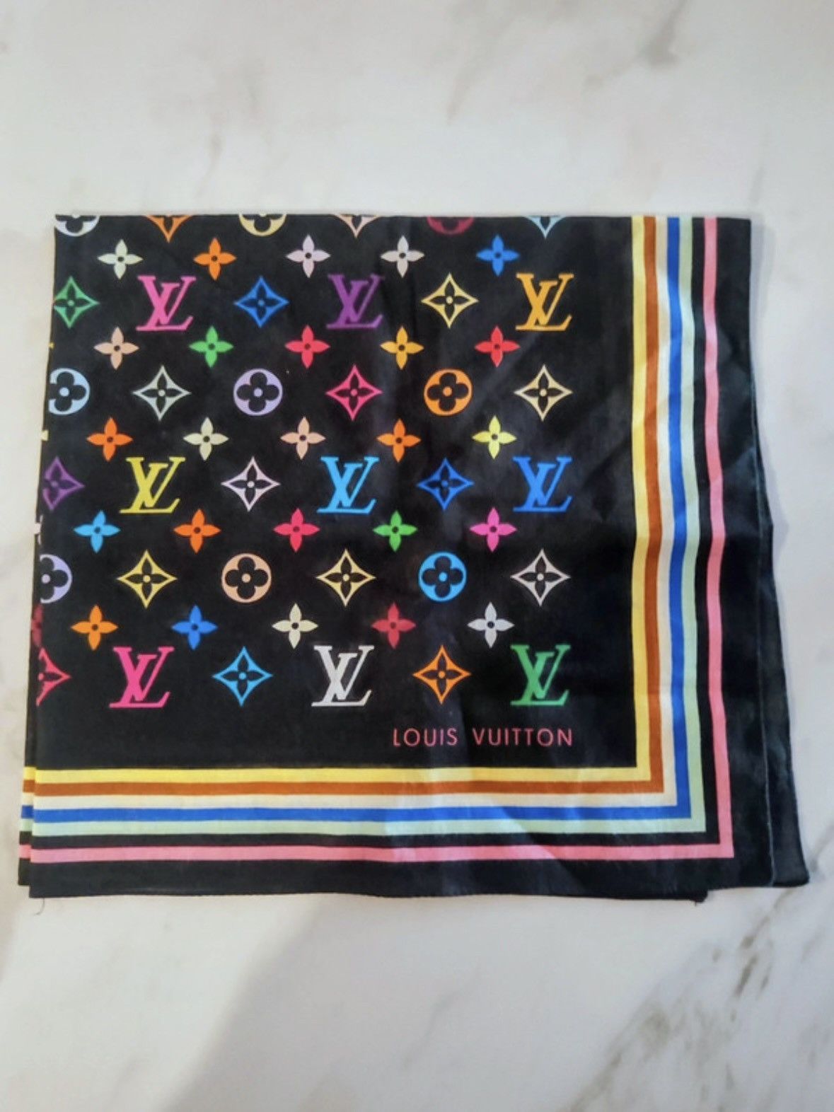 Louis Vuitton × Takashi Murakami OG First release Louis Vuitton x Takashi Murakami Scarf Size ONE SIZE - 2 Thumbnail