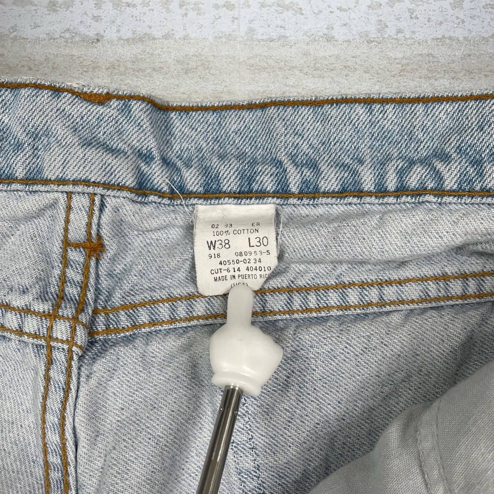 Levi's Vintage 90s Orange Tab Levis Jeans 38x30 Relaxed Light Wash Size US 38 / EU 54 - 5 Thumbnail