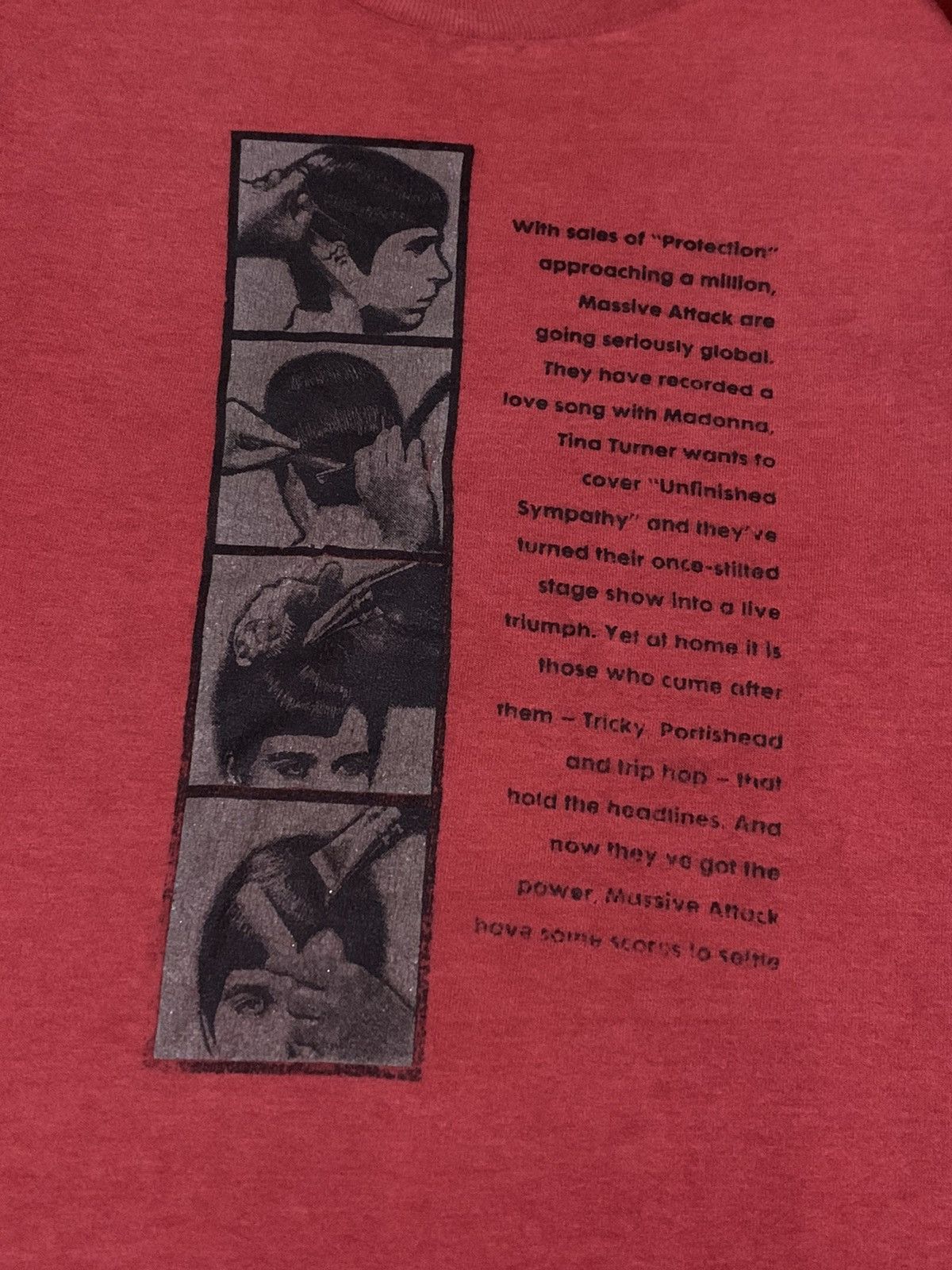 Band Tees Vintage Rare 80s Massive Attack Trip Hop Tee Size US S / EU 44-46 / 1 - 2 Thumbnail