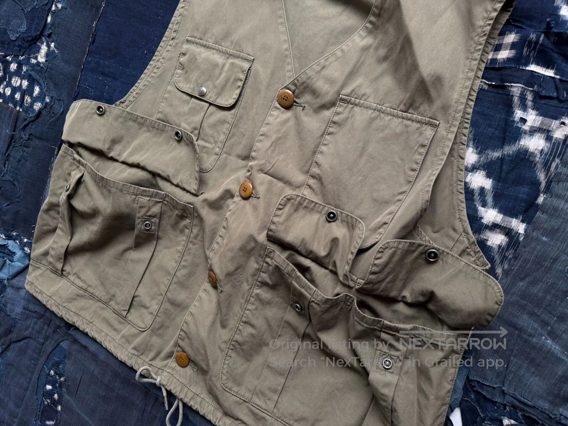 Visvim VISVIM Minto Hunting Vest in Olive Green. Size US XXL / EU 58 / 5 - 7 Thumbnail