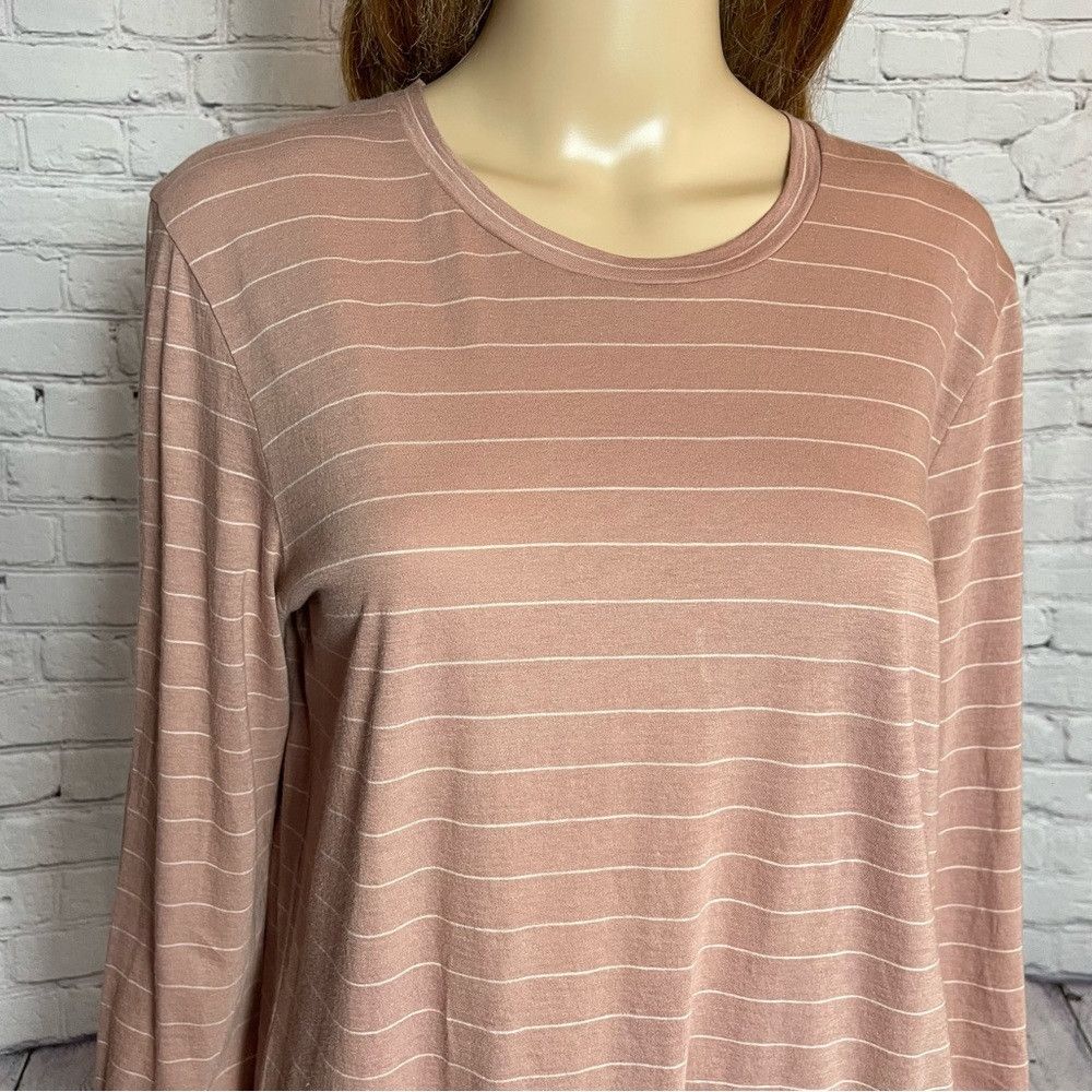 Vince NWT New $110 Vince Striped Pima Cotton Long Sleeve Tee Size Size XXS / US 00 / IT 34 - 3 Thumbnail
