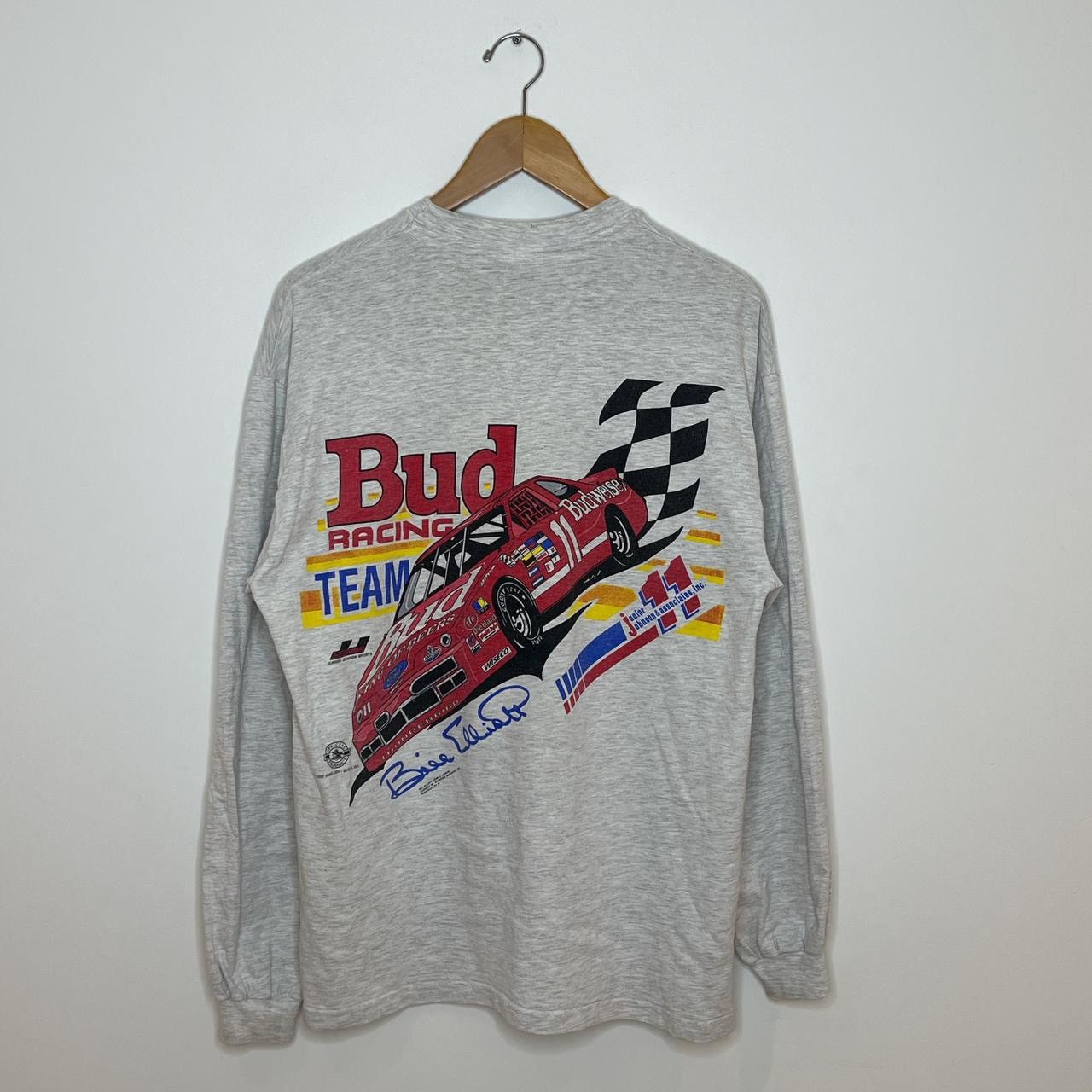 Budweiser vintage 1990s bud racing team longsleeve Size US L / EU 52-54 / 3 - 1 Thumbnail