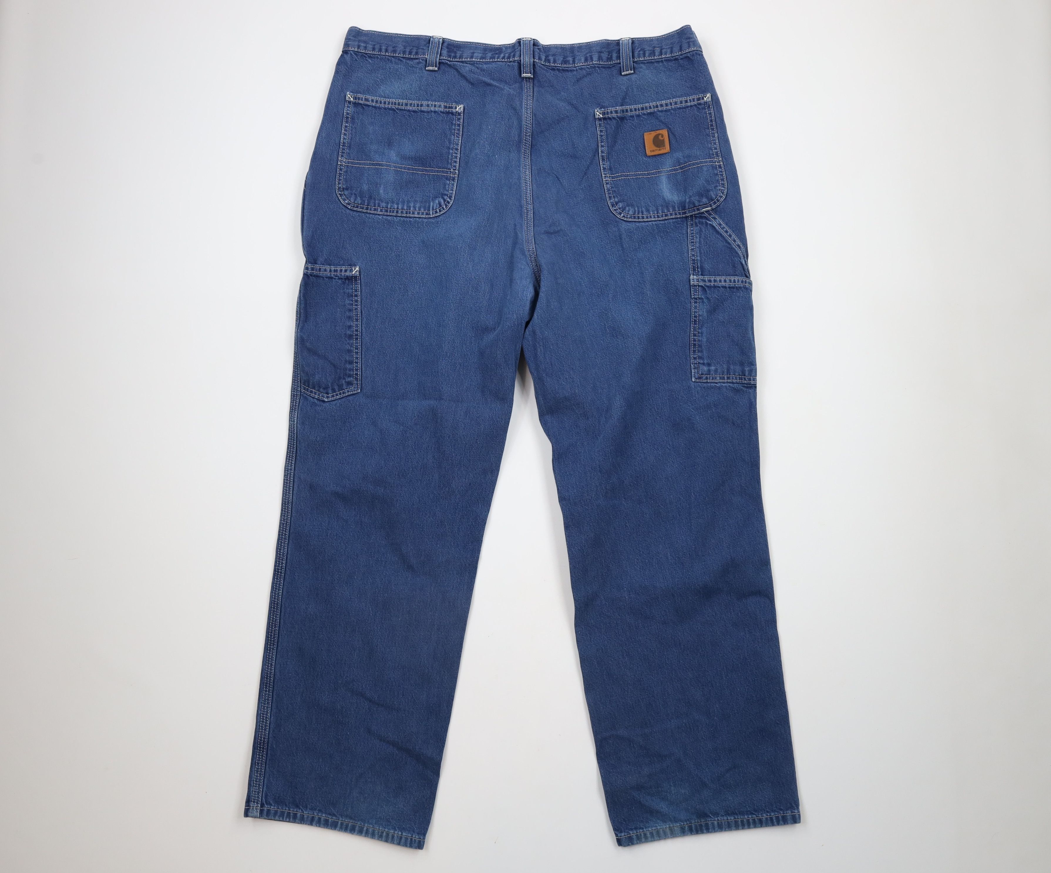 Carhartt × Vintage Vintage Carhartt Out Wide Leg Dungaree Denim Jeans Blue Size US 40 / EU 56 - 8 Thumbnail