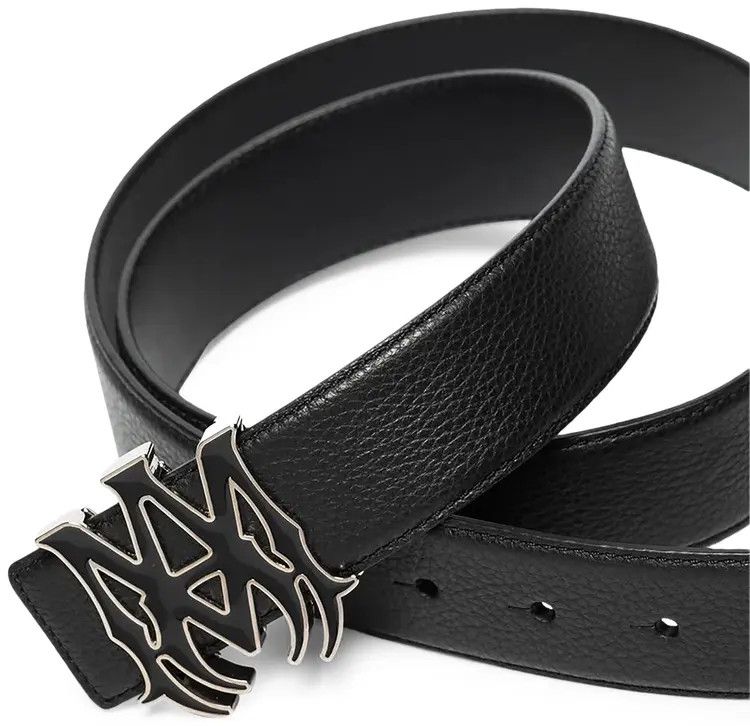 Amiri o1w1db10525 Size: 75 / Pebbled MA 4cm Belt in Black Size 28 - 2 Thumbnail