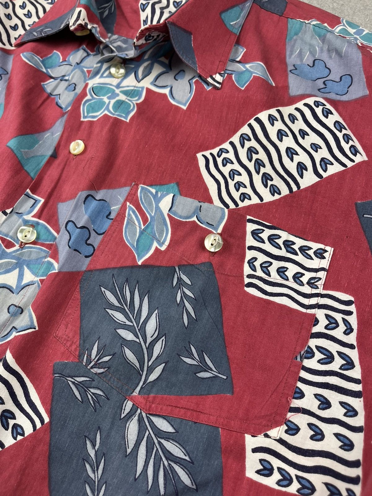 Other The Flagship vintage 90s abstract art button up crazy shirt Size US XL / EU 56 / 4 - 6 Thumbnail