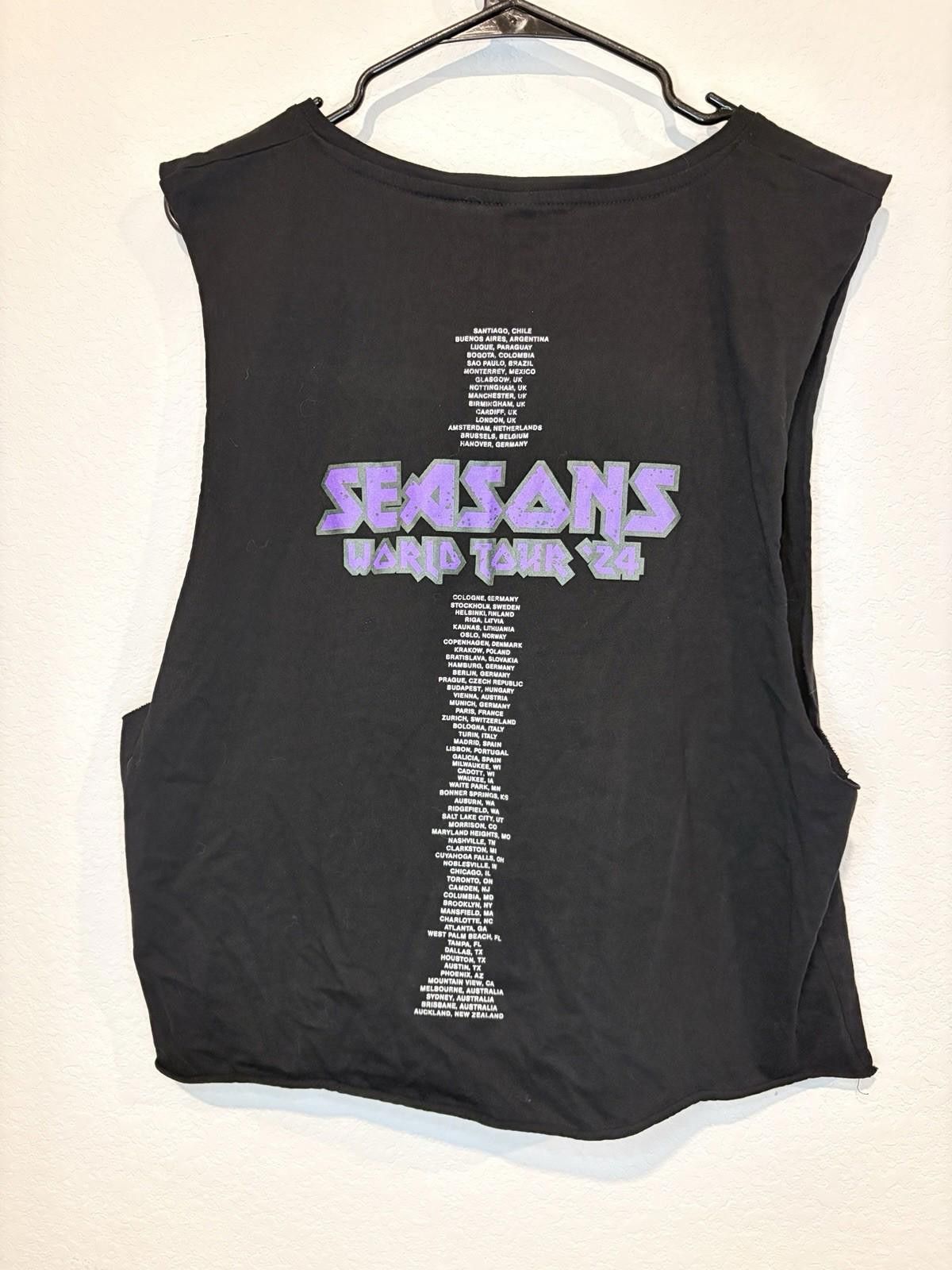 Asics Thirty Seconds To Mars Tour 2024 Alt Cropped Top Shirt XL Size US XL / EU 56 / 4 - 4 Thumbnail