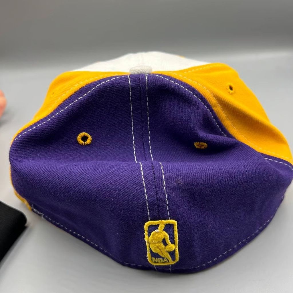 New Era Los Angeles LA Lakers Hat Men 7 5/8 Gary Payton NBA Fitted Size ONE SIZE - 5 Thumbnail