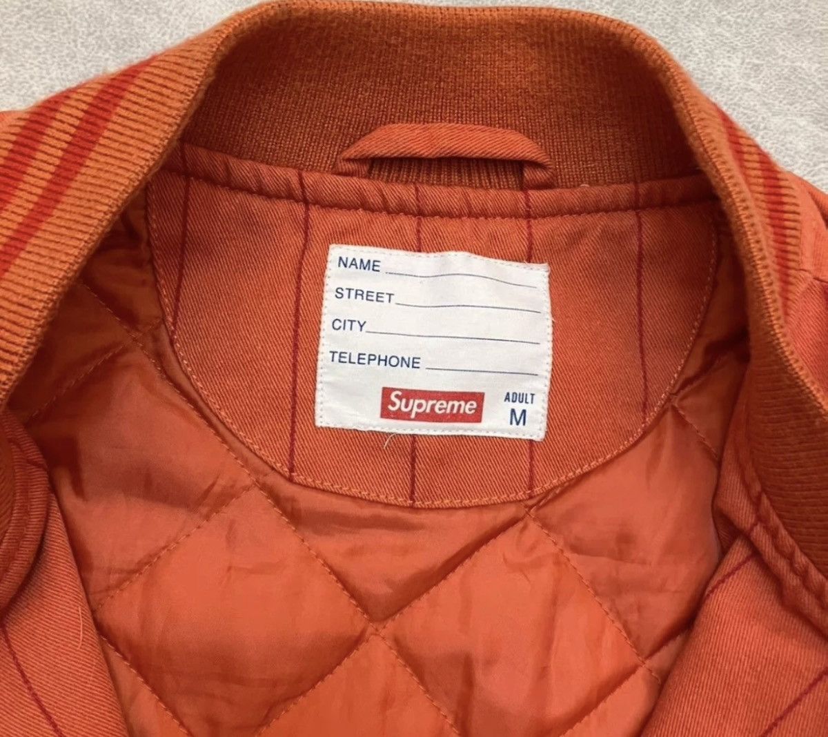 Supreme Supreme 19ss pinstripe varsity Jacket Size US M / EU 48-50 / 2 - 3 Thumbnail