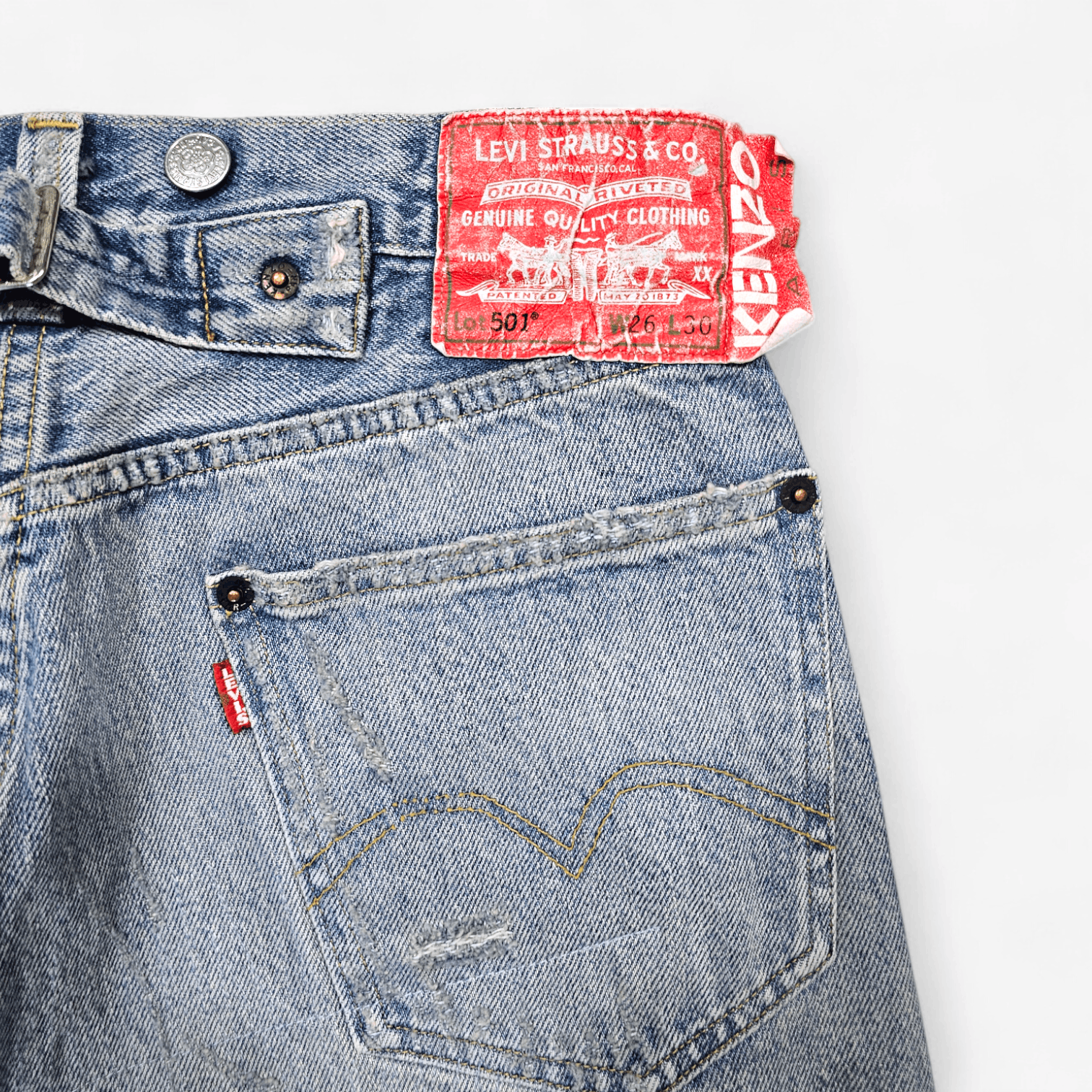 Kenzo × Levi's Levi's x Kenzo 1933 501 Selvedge Big E Made in Japan Size US 26 / EU 42 - 9 Thumbnail