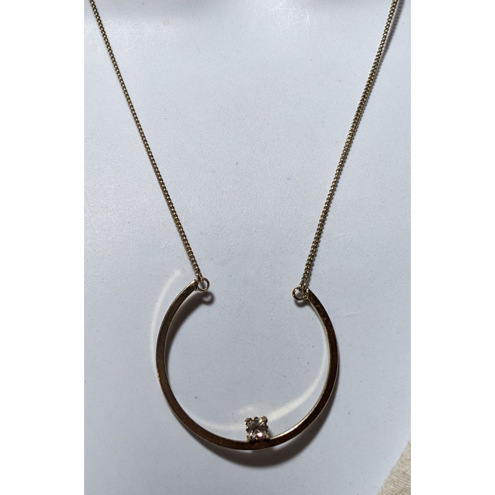 Other Retro Chic Gold Open Circle Gem Necklace Size ONE SIZE - 6 Thumbnail