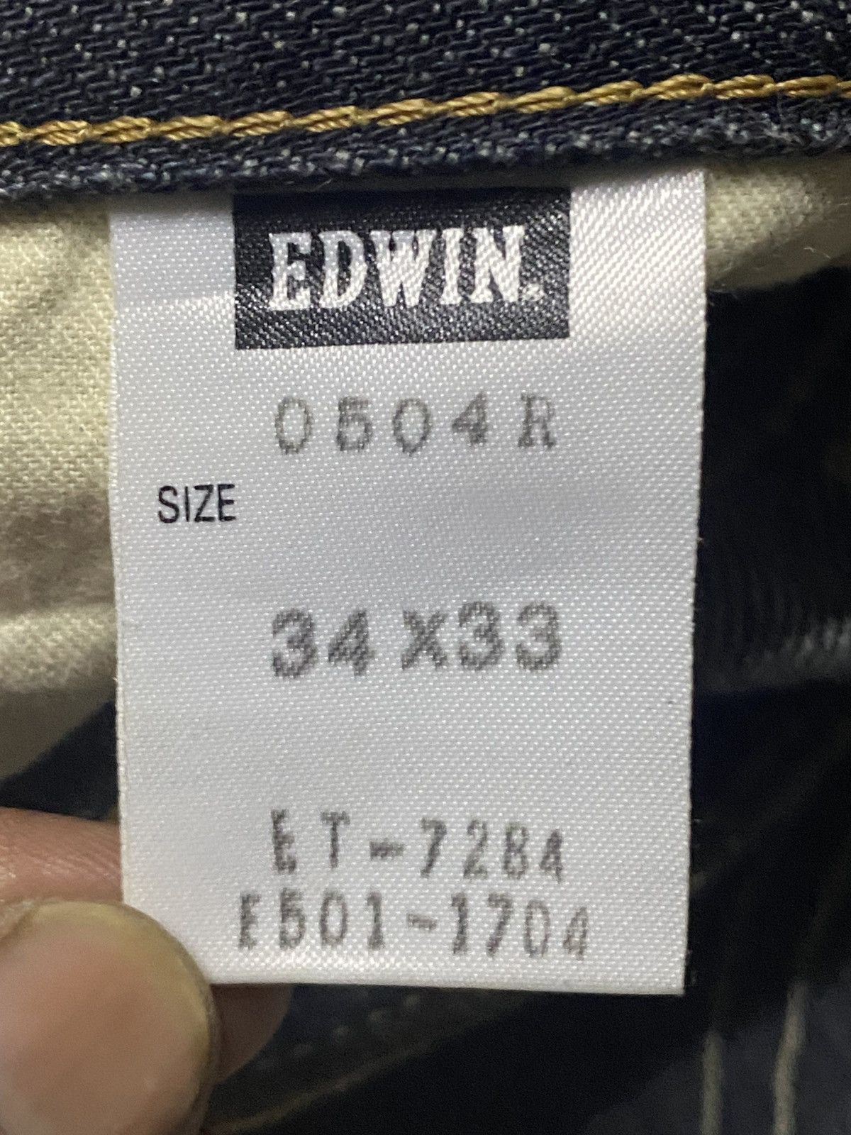 Edwin Vintate Edwin 504R Mud Wash Distressed Baggy Jeans Size US 36 / EU 52 - 18 Thumbnail