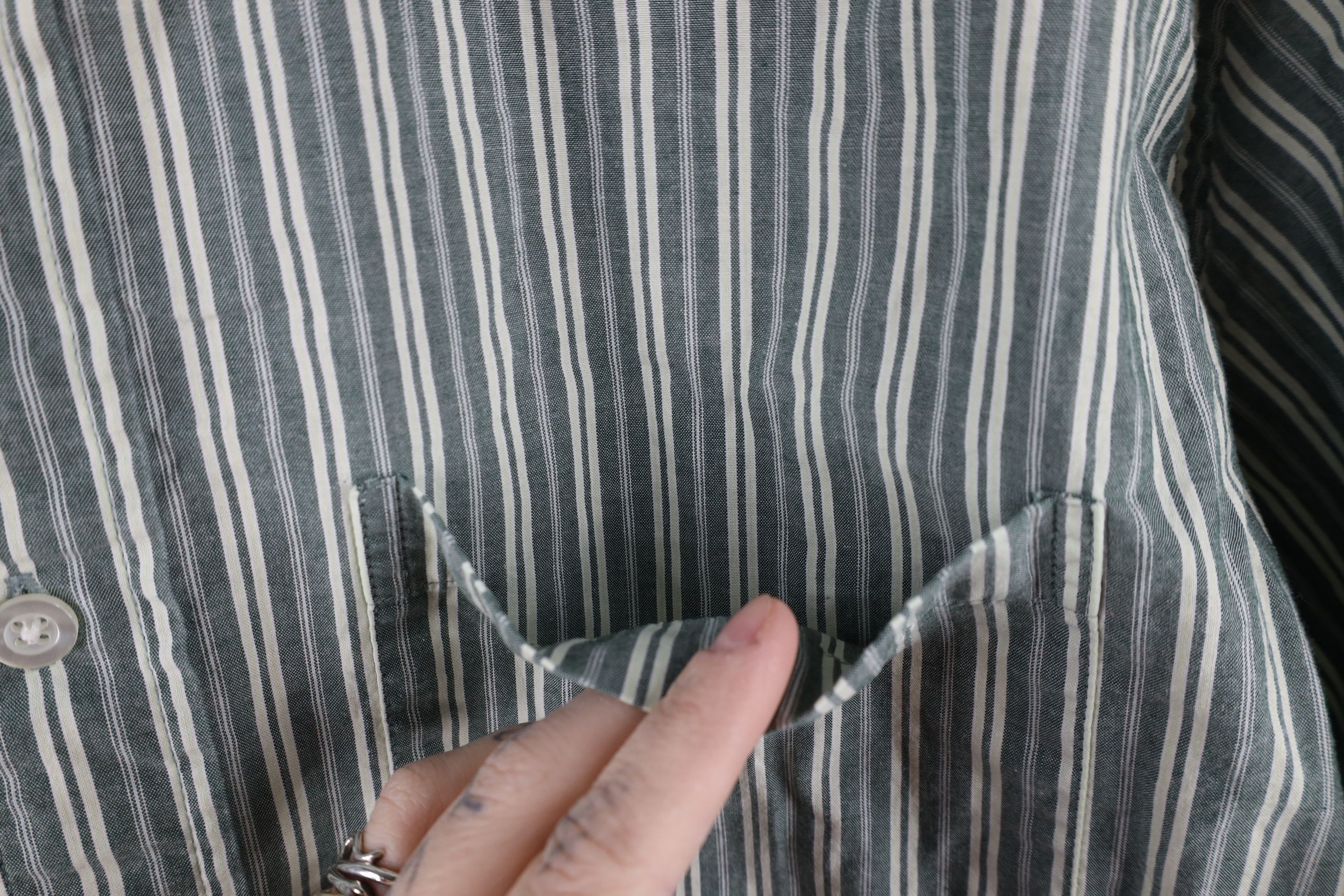 L.L. Bean × Vintage Vintage 90s LL Bean Striped Short Sleeve Button Down Shirt Size US M / EU 48-50 / 2 - 4 Thumbnail