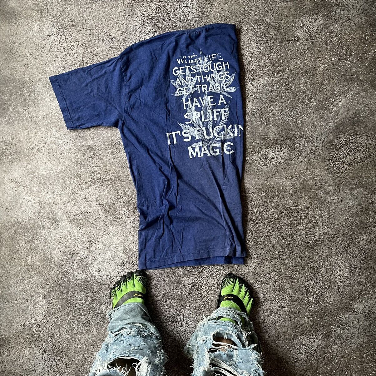 Vintage Vintage Y2K Graphic Tee Funny Print Navy Blue Oversized L Size US L / EU 52-54 / 3 - 7 Thumbnail