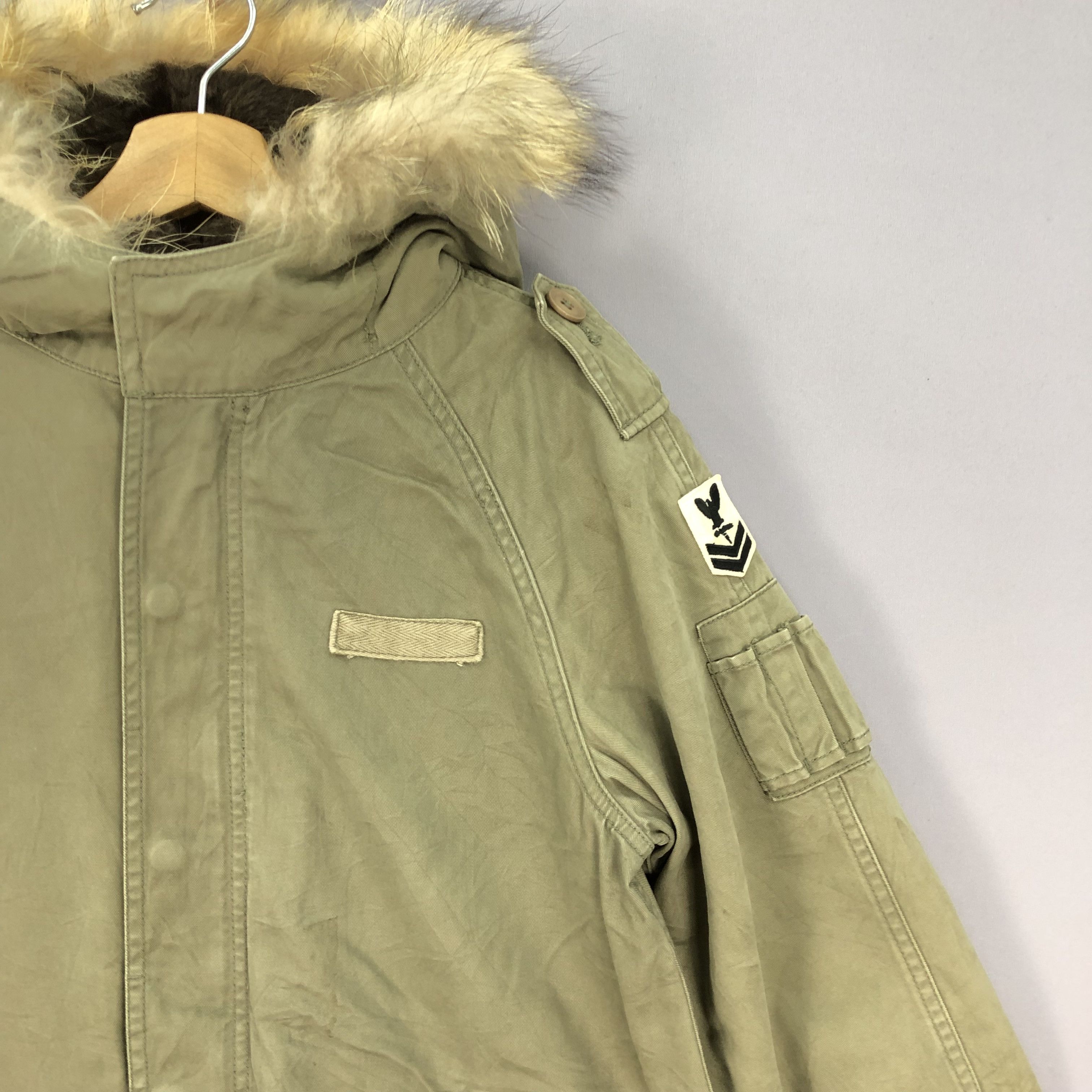 If Six Was Nine × Japanese Brand × Vintage Vintage Nelachen Parka Fur Hoodie Fleece Military Jackets Size US S / EU 44-46 / 1 - 5 Thumbnail
