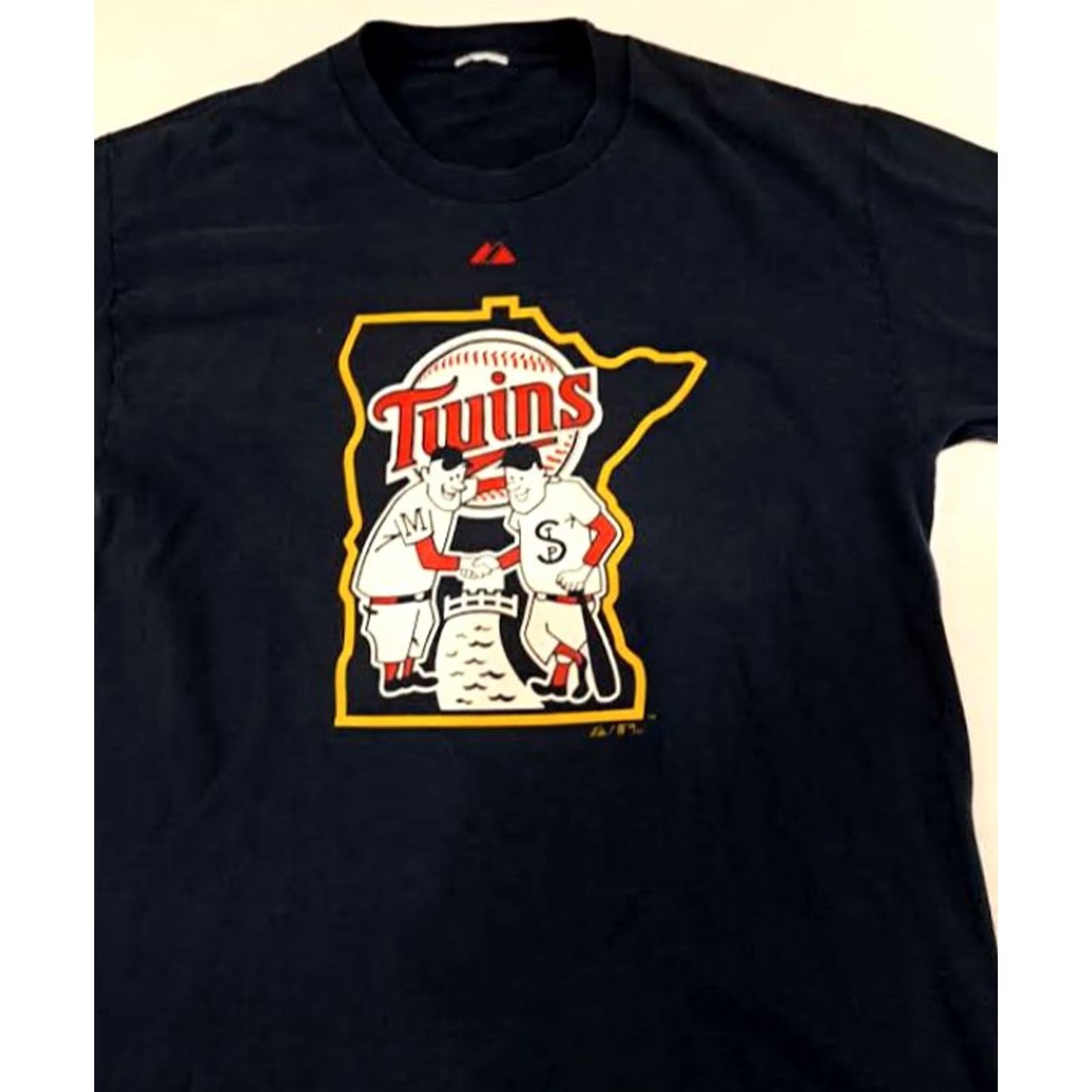 Twins Majestic Shirt Mens L Blue Minnesota Twins Baseball Twin Cities Size US L / EU 52-54 / 3 - 3 Thumbnail