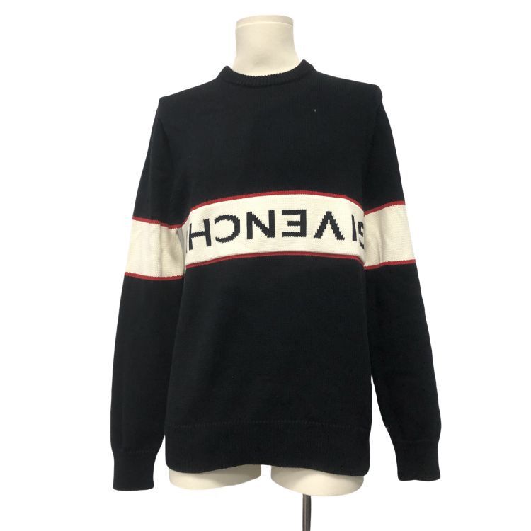 Givenchy Givenchy Inverted Logo Stripe Sweater Size M Size US M / EU 48-50 / 2 - 1 Thumbnail