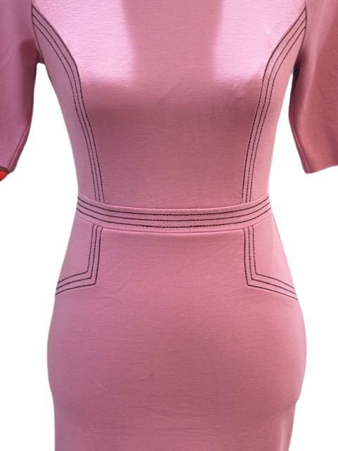 Boden Purple Fitted Ponte Short Sleeve Crew Neck Dress Size XS / US 0-2 / IT 36-38 - 4 Thumbnail