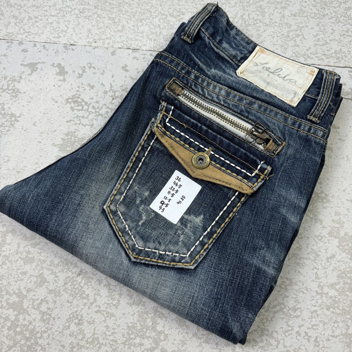 If Six Was Nine Distressed - 2000s Lolita Washed Blue Jeans Size US 36 / EU 52 - 12 Thumbnail