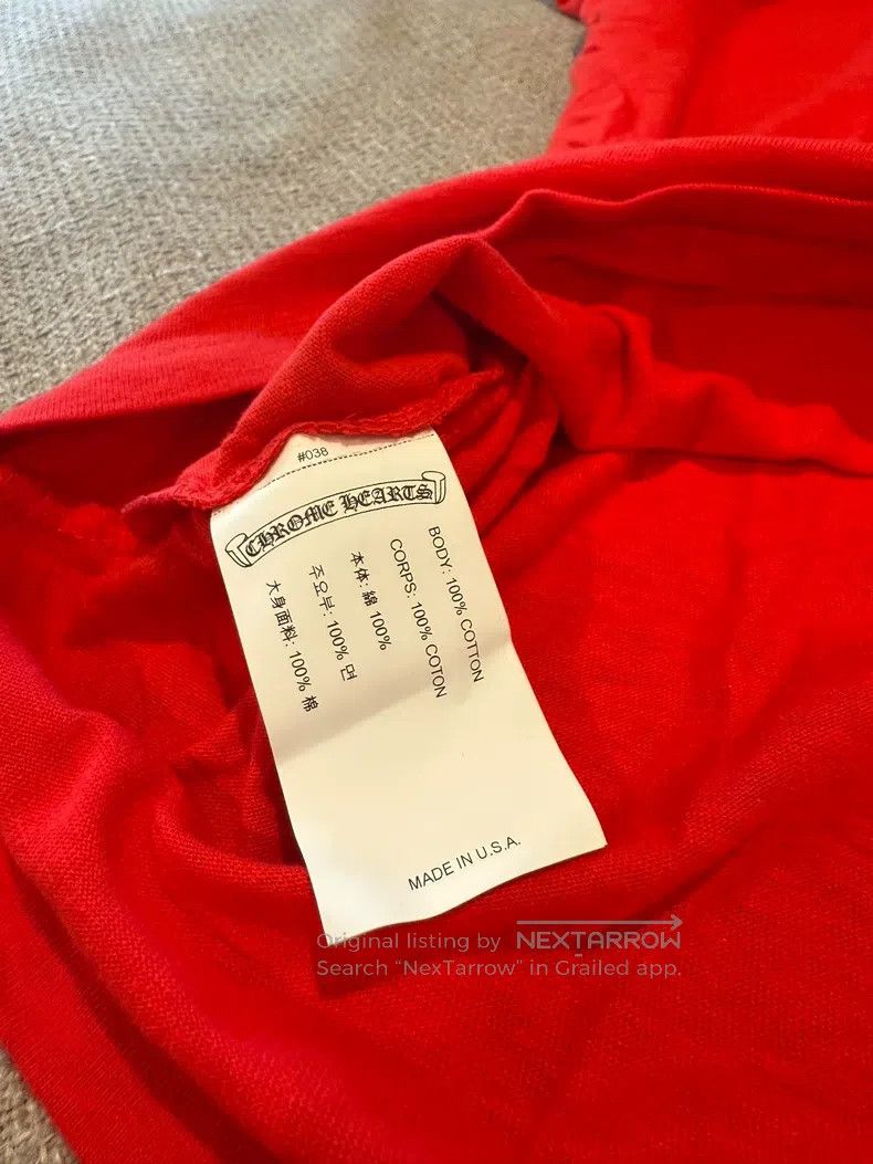 Chrome Hearts CHROME HEARTS Size M Red horseshoe printed short sleeve T-s Size US M / EU 48-50 / 2 - 6 Thumbnail