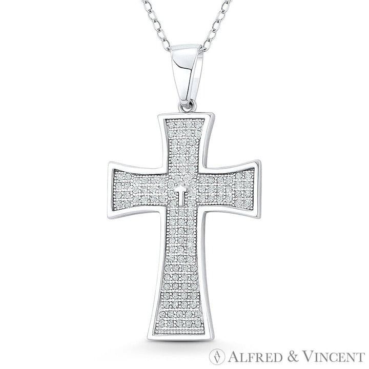 Other Pattee Heraldic Cross Cubic Zirconia .925 Sterling Silver Size ONE SIZE - 1 Preview