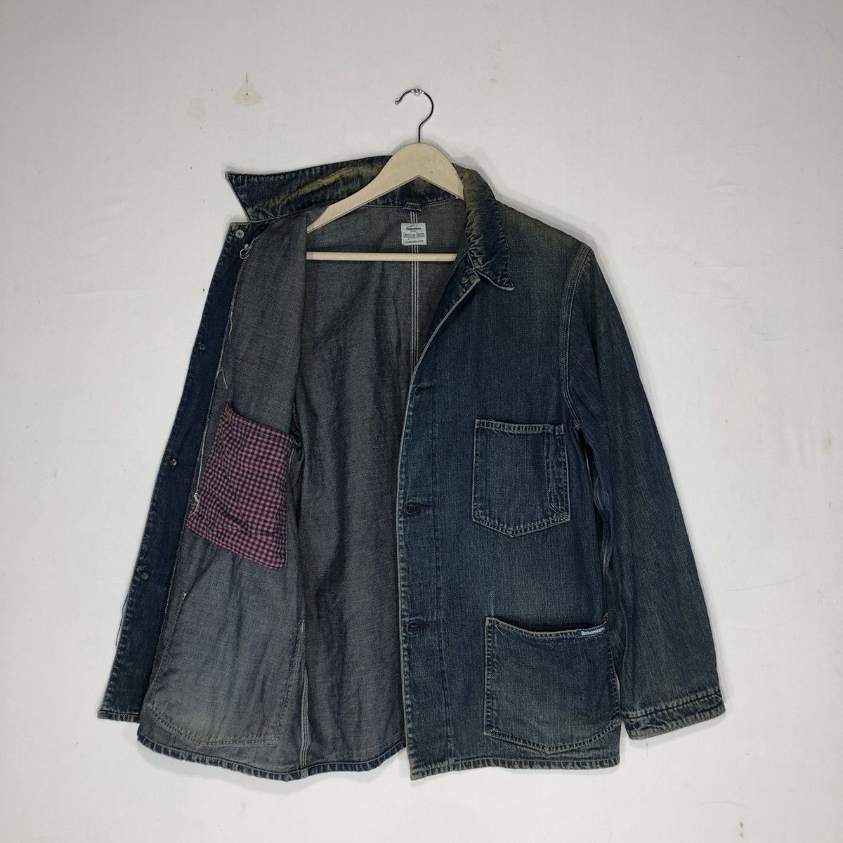 Japanese Brand × Vintage Bohemian Deeptone Sanforized Denim Japan Worker Jacket Size US M / EU 48-50 / 2 - 5 Thumbnail