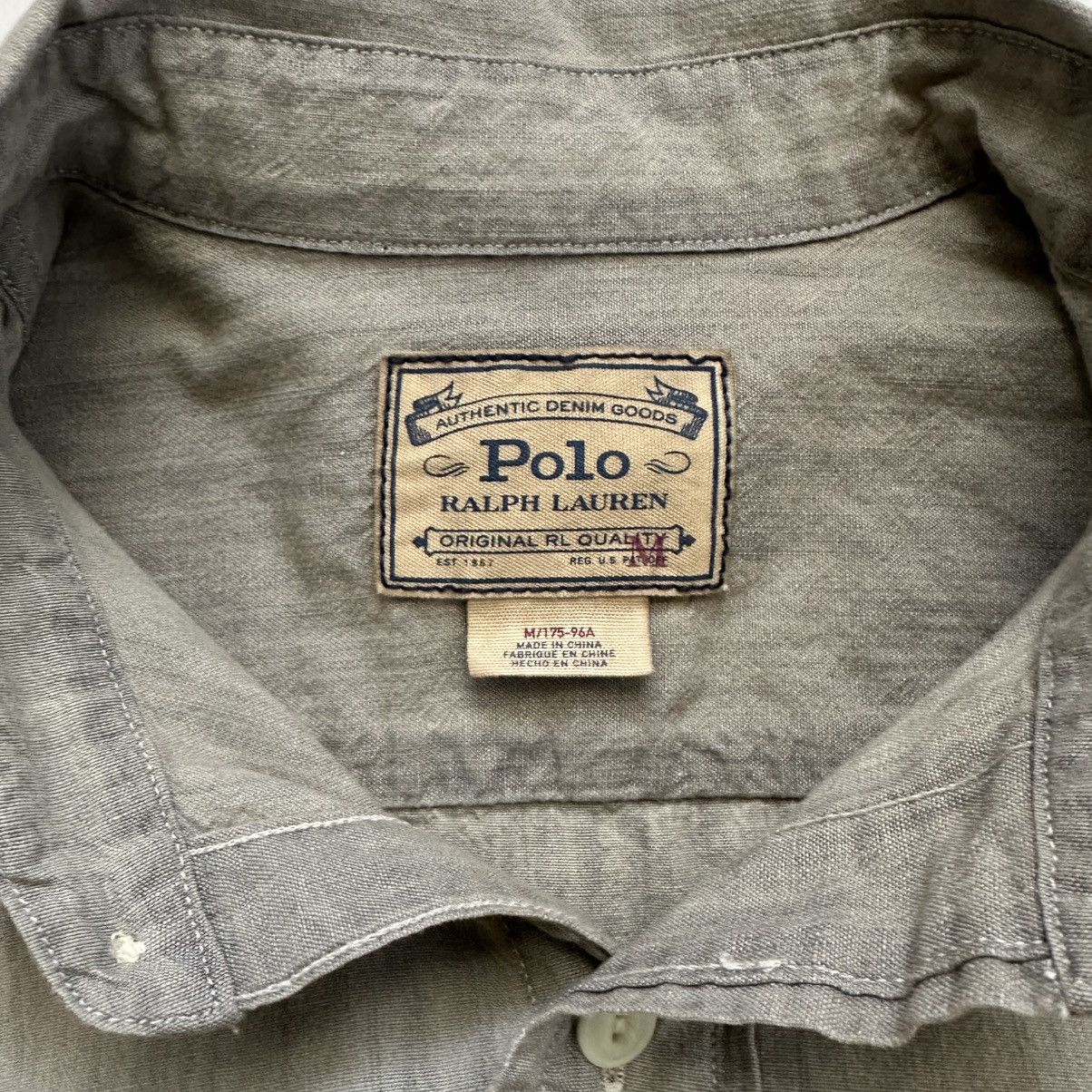 Polo Ralph Lauren New Polo Ralph Lauren Paint Splatter Denim Shirt Vintage Size US M / EU 48-50 / 2 - 10 Thumbnail
