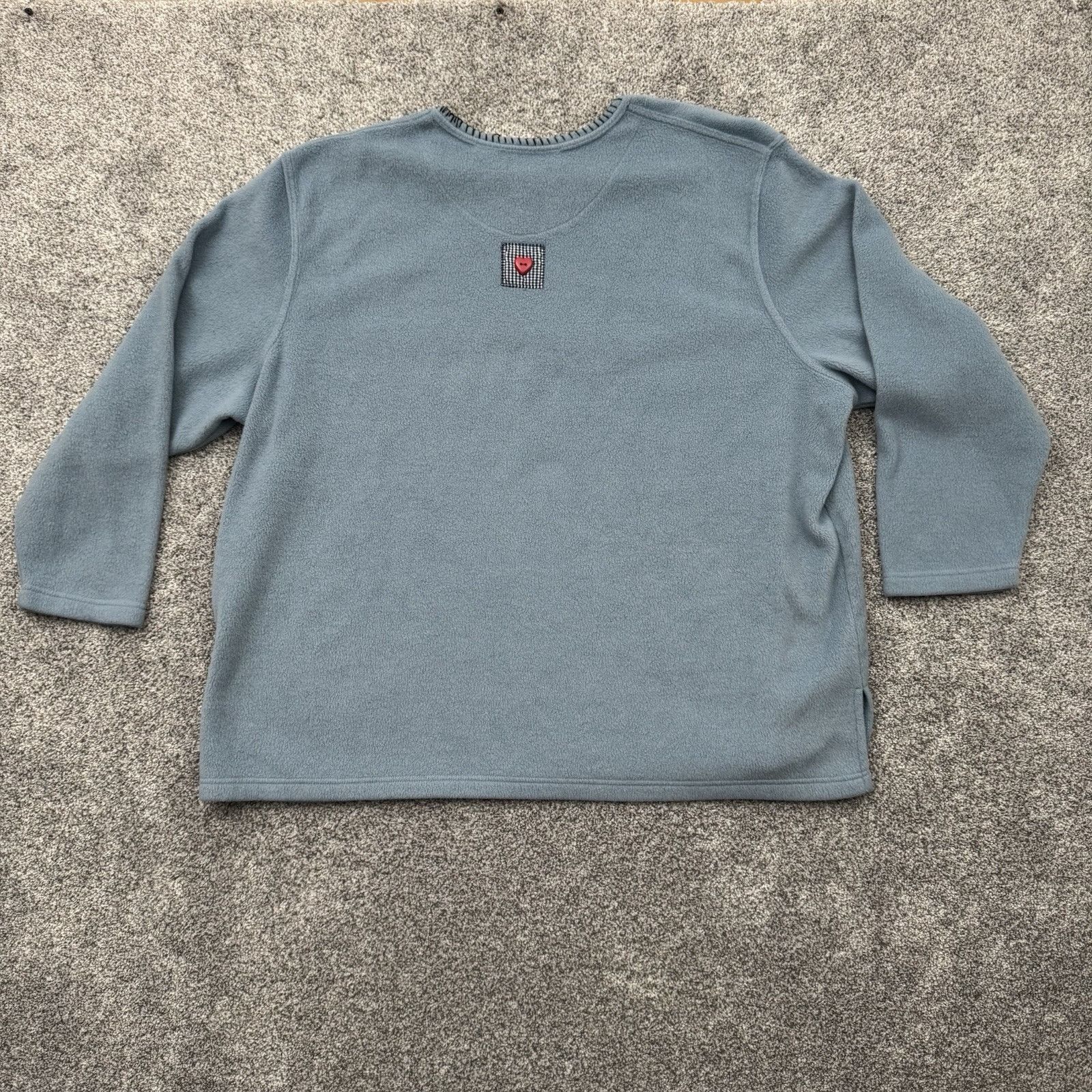 Other Vintage 90s Fleece Top Womens 3X Cottagecore Embroidered Size 3XL / US 20-22 - 7 Thumbnail