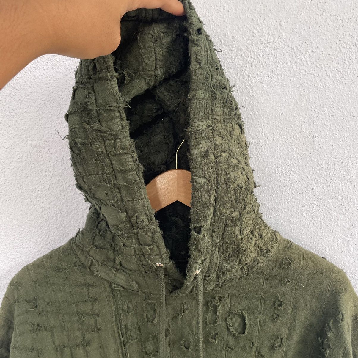 Givenchy Givenchy 22ss boro hoodie destroyed Size US XXL / EU 58 / 5 - 9 Thumbnail